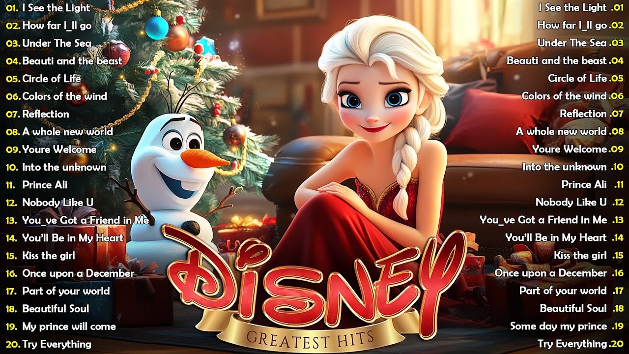 Greatest Disney Songs With Lyrics ☃️ Disney Princess Songs☃️ The Most Romantic Disney Songs Playlist