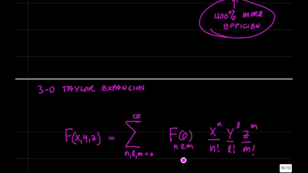 Multi-variable Taylor Series for F(x,y,z)
