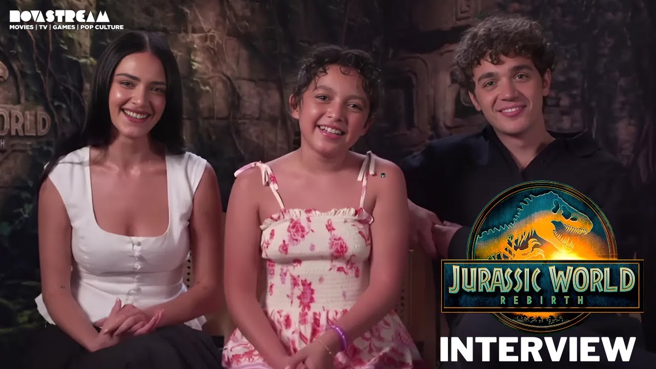 JURASSIC WORLD: REBIRTH interview with the cast (David Iacono, Luna Blaise & Audrina Miranda)!