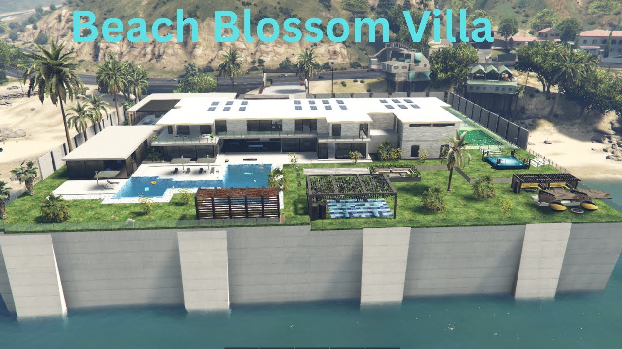 Fivem Beach Blossom Villa - Fivem Gang House - Fivem Villa - Fivem Beautiful Mansion - Fivem MLO