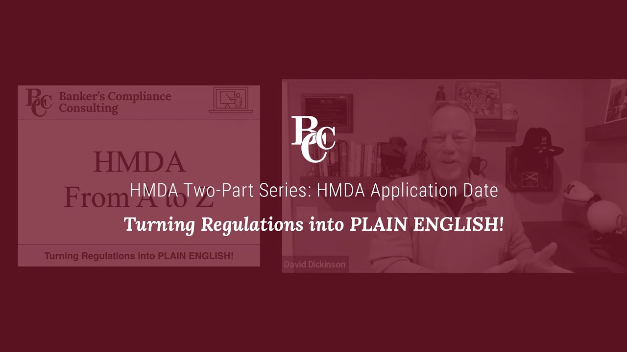 HMDA Two Part Series: HMDA Application Date