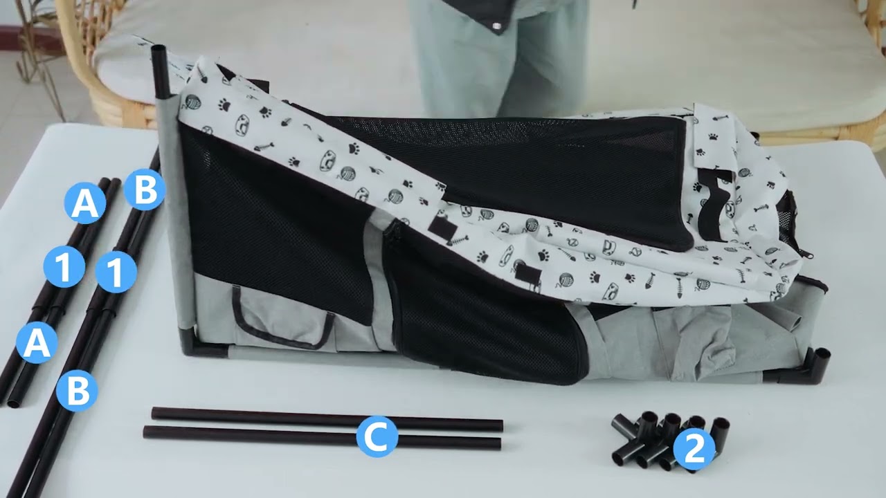 Portable Pet PVC Playpen Installatioan Steps