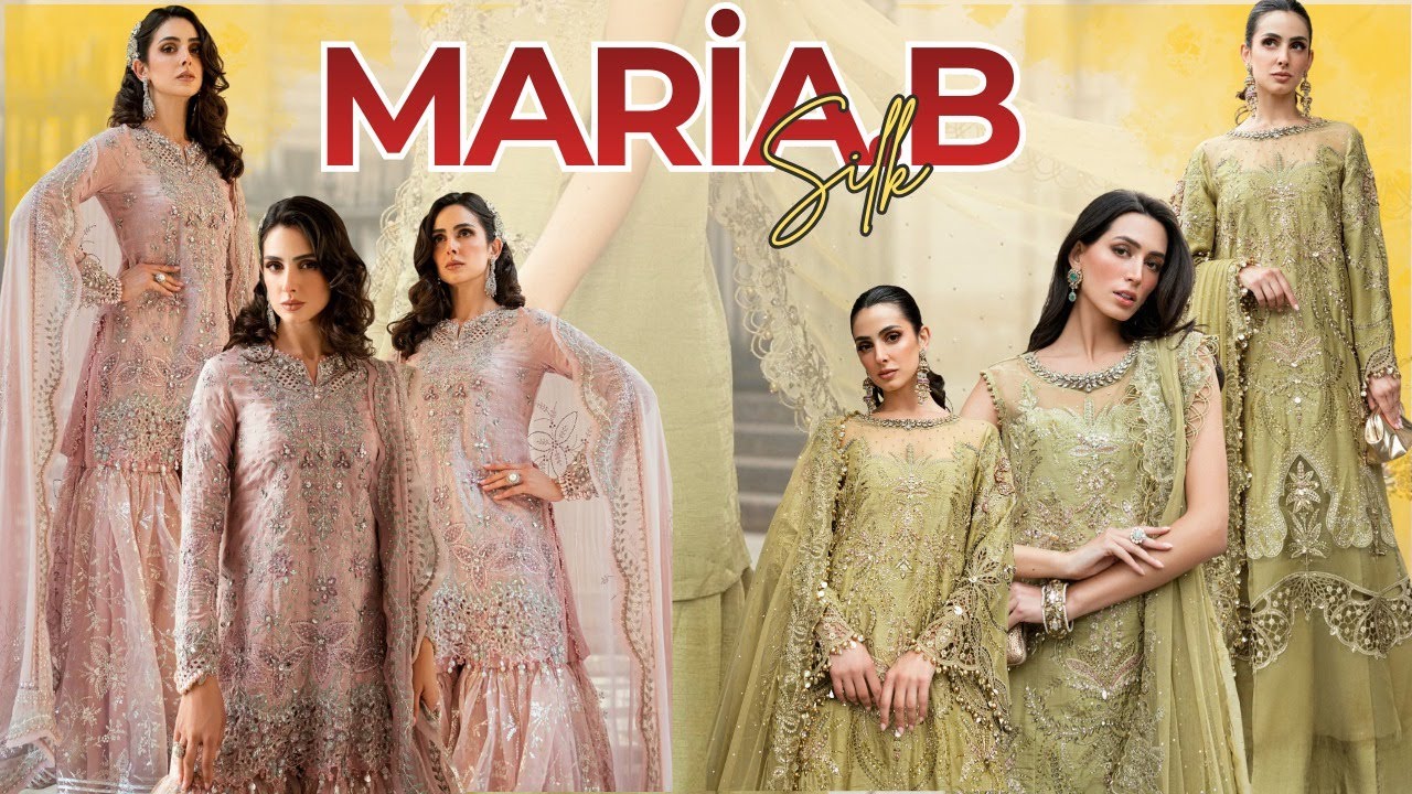 Maria.B - Top Silk Collection♥️| New Designs😍| Designer Suit🥳| Partywear Dresses💯| A+ Quality