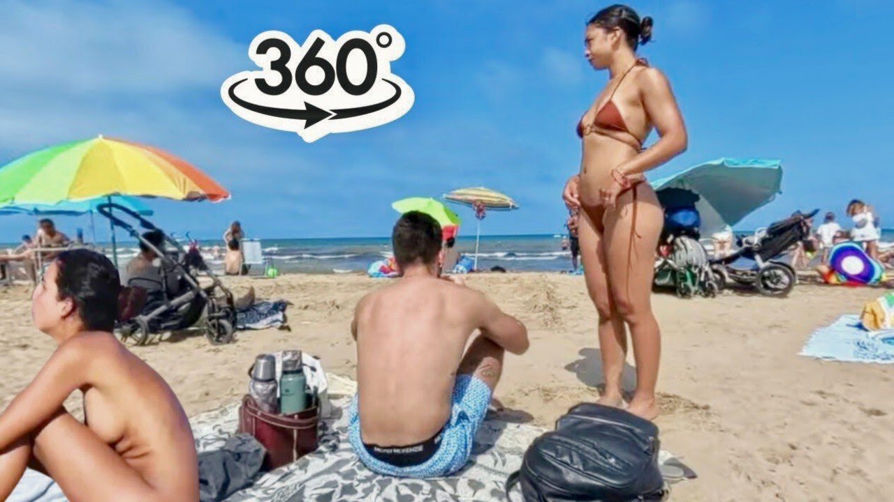🌊 Calm Beach Walk in 360° | Real Life Coastal Experience | 8K 60fps