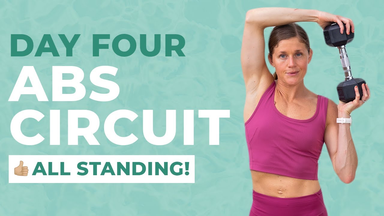 Ab Challenge Day 4: 7-Minute Ab Circuit (No Repeat, All Standing)