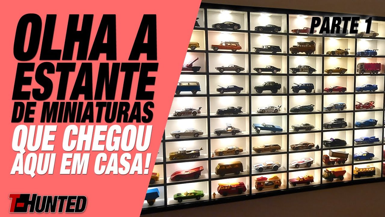 Olha a estante de miniaturas que chegou aqui em casa! Minha coleção ficou muito melhor depois disso!