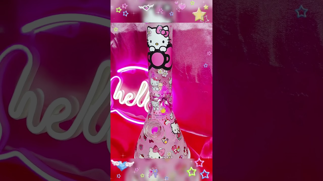 Hello Kitty Overload Cute Glass Bong #hellokittybong