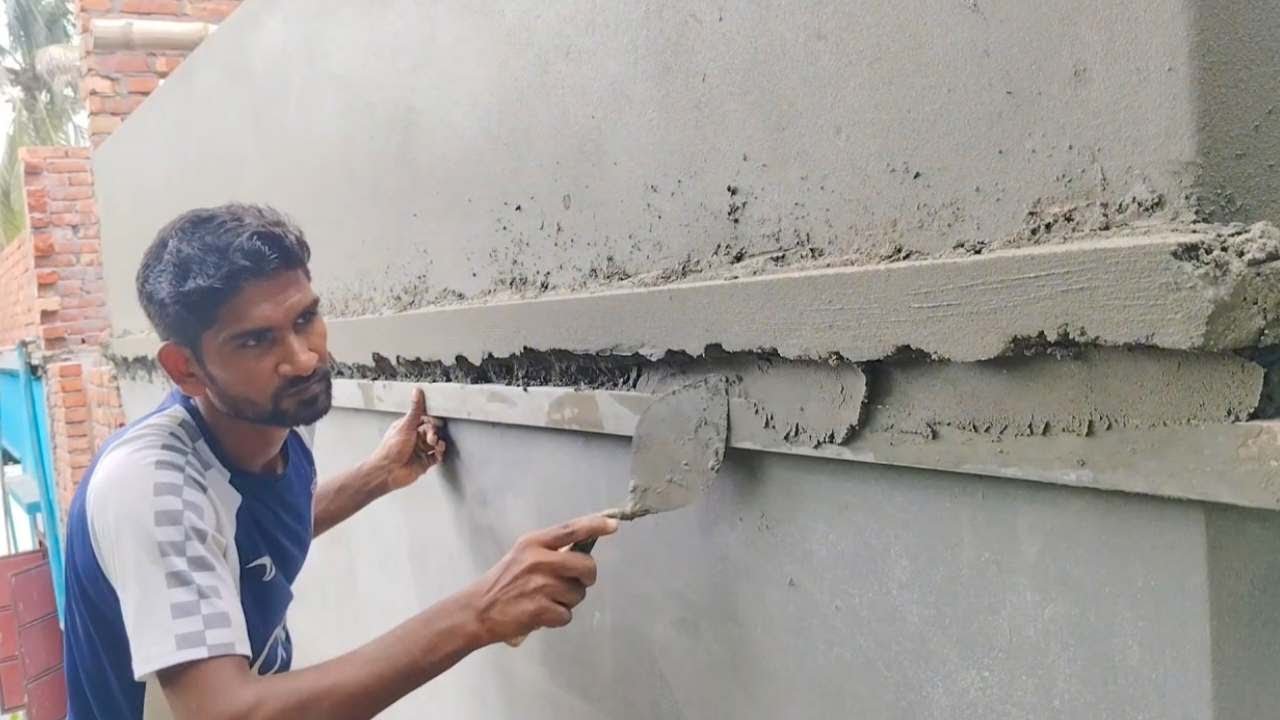 New and unique techniques to drop wall border plastering