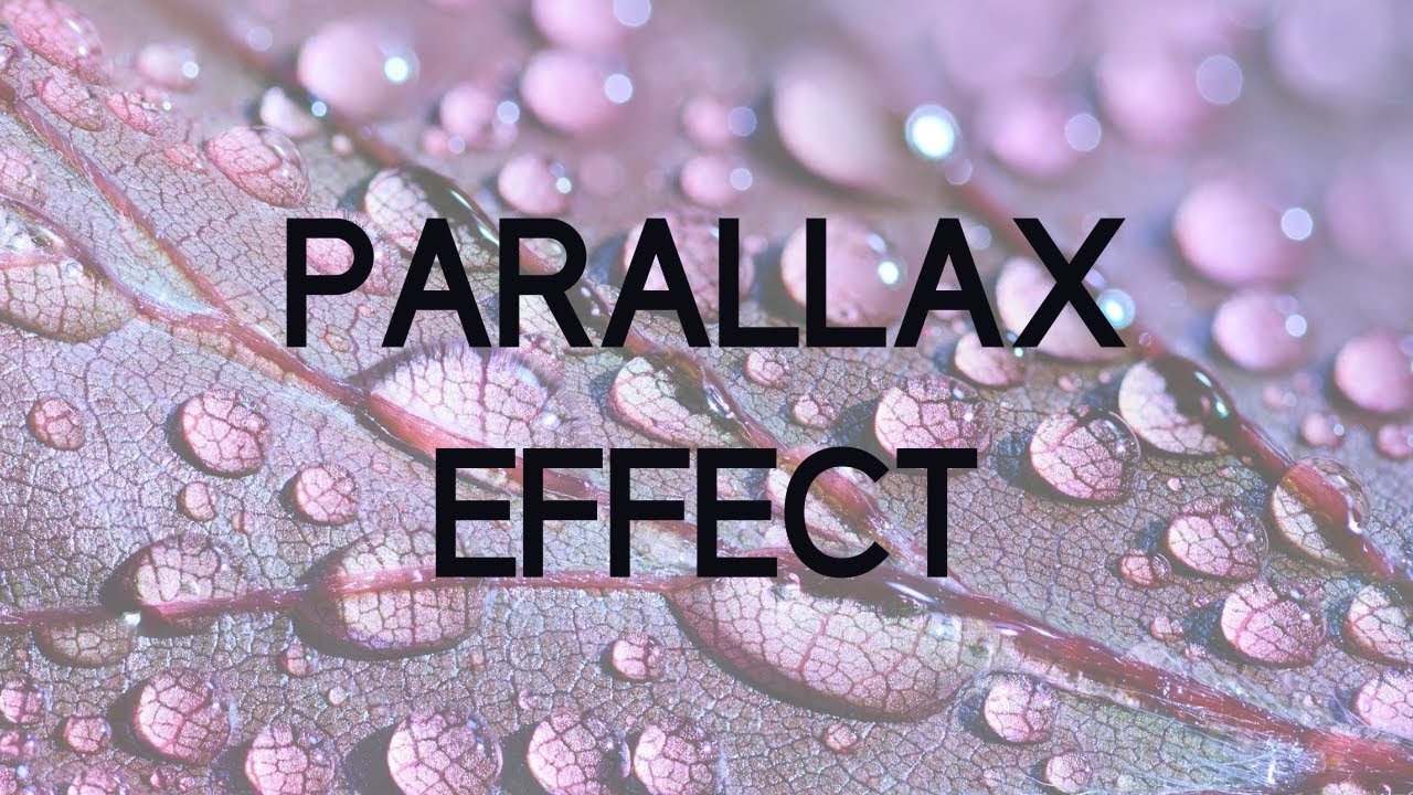 How to add a Parallax Effect to Wordpress Page Sections