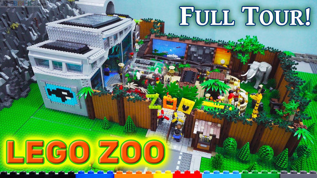My LEGO Zoo & Aquarium 🦁🐘🐠 Full tour of the original with 75+ animals!