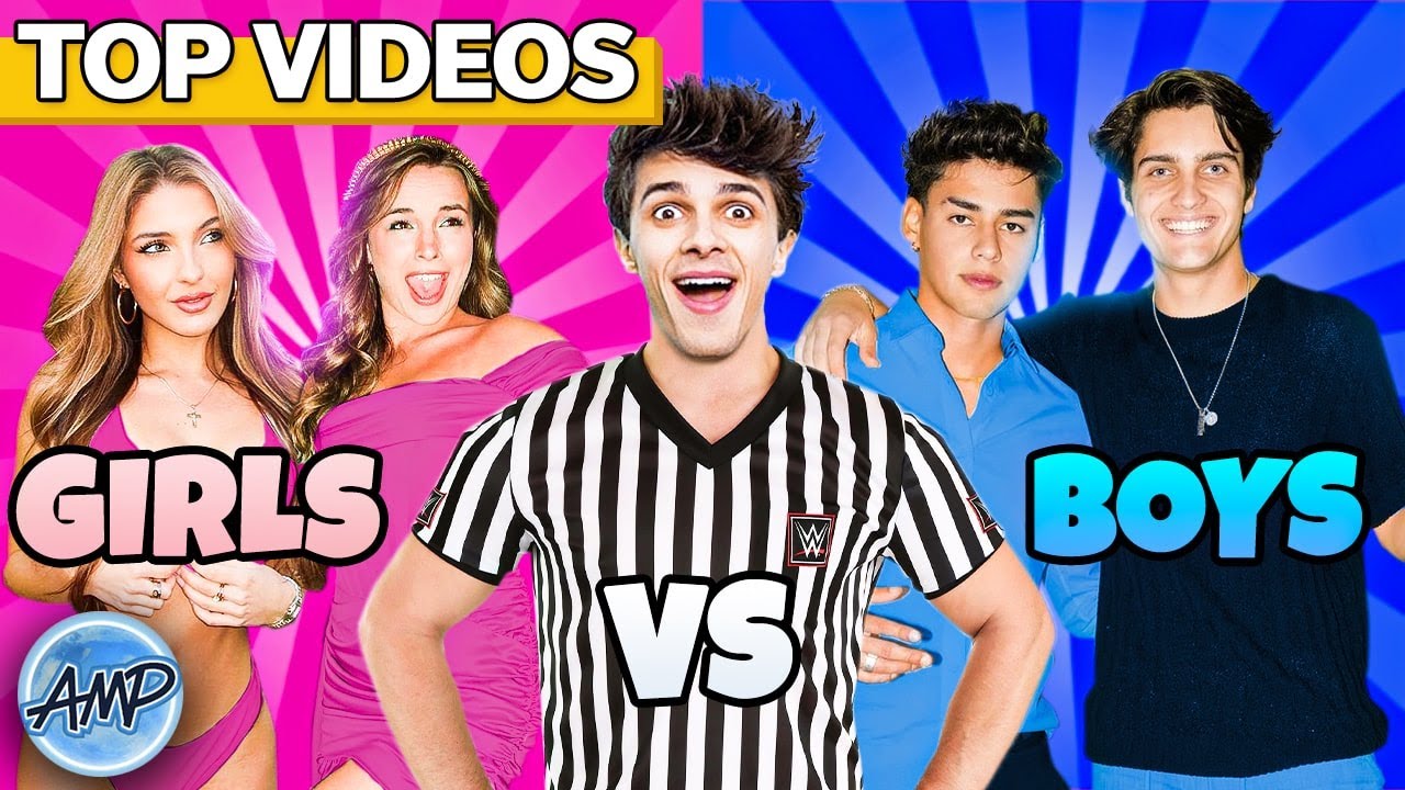 BOYS vs GIRLS выигрывают призы! | Amp World