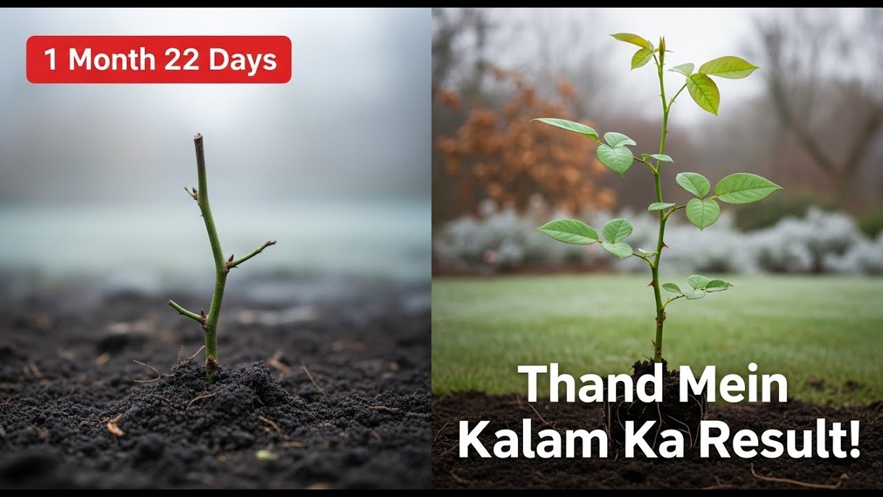 Late Winter Main Rose Cutting Kaise Lagayein? | 1 Month 22 Days Ka Result!