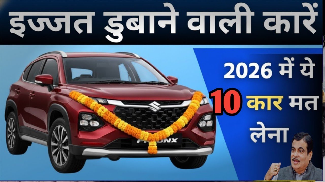भारत की सबसे फ्लॉप 10  🚗 कार। india की कम बिकने वाली गाड़ी। Top 10 Flop cars 2026।@gadigyancarwala