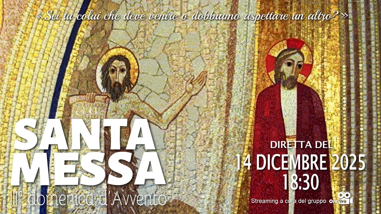 Parrocchia di Colzate - Santa Messa di 𝗗𝗼𝗺𝗲𝗻𝗶𝗰𝗮 𝟭𝟰 𝗱𝗶𝗰𝗲𝗺𝗯𝗿𝗲 “𝗜𝗜𝗜ª 𝗱𝗼𝗺𝗲𝗻𝗶𝗰𝗮 𝗱’𝗔𝘃𝘃𝗲𝗻𝘁𝗼”, 𝟭𝟴:𝟯𝟬