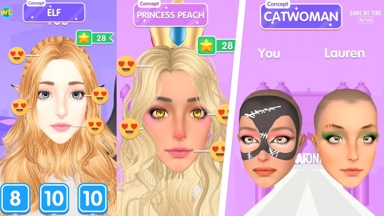 MAKEUP BATTLE 💄Part 4 - NEW UPDATE!! | All Levels Gameplay Trailer Android IOS game🎮