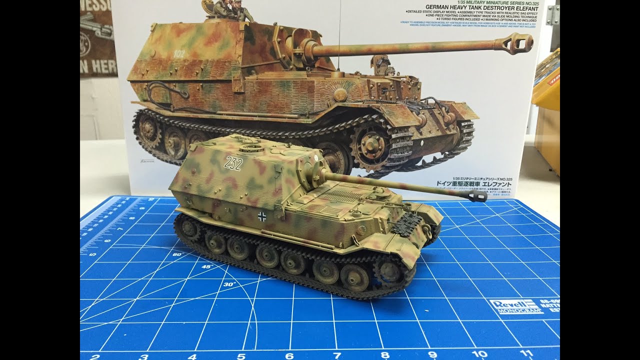 Building the Tamiya 1/35 Elefant with zimmerit