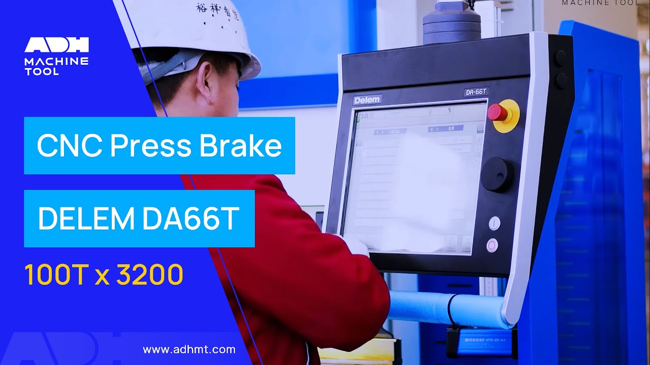 ADH 100T 3200 CNC Press Brake With DELEM DA66T Controller