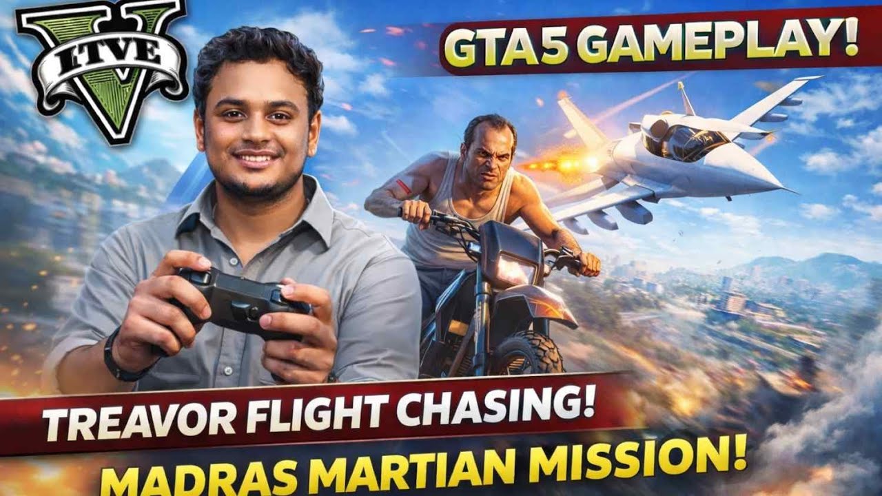 GTA 5 Trevor Bike Chase Mission 😱 | Madrazo / Madras Martian Gameplay Tamil