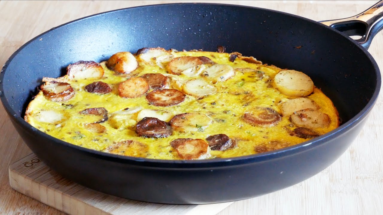 Omelette aux pommes de terre croustillantes 🥔 🥚