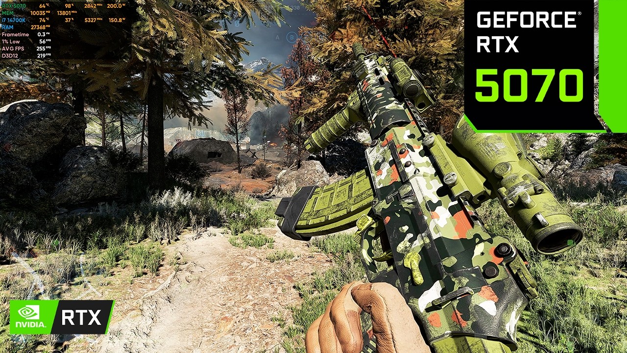 Battlefield 6 1440p OVERKILL Settings: RTX 5070 + i7 14700K | DLSS 4.0 On