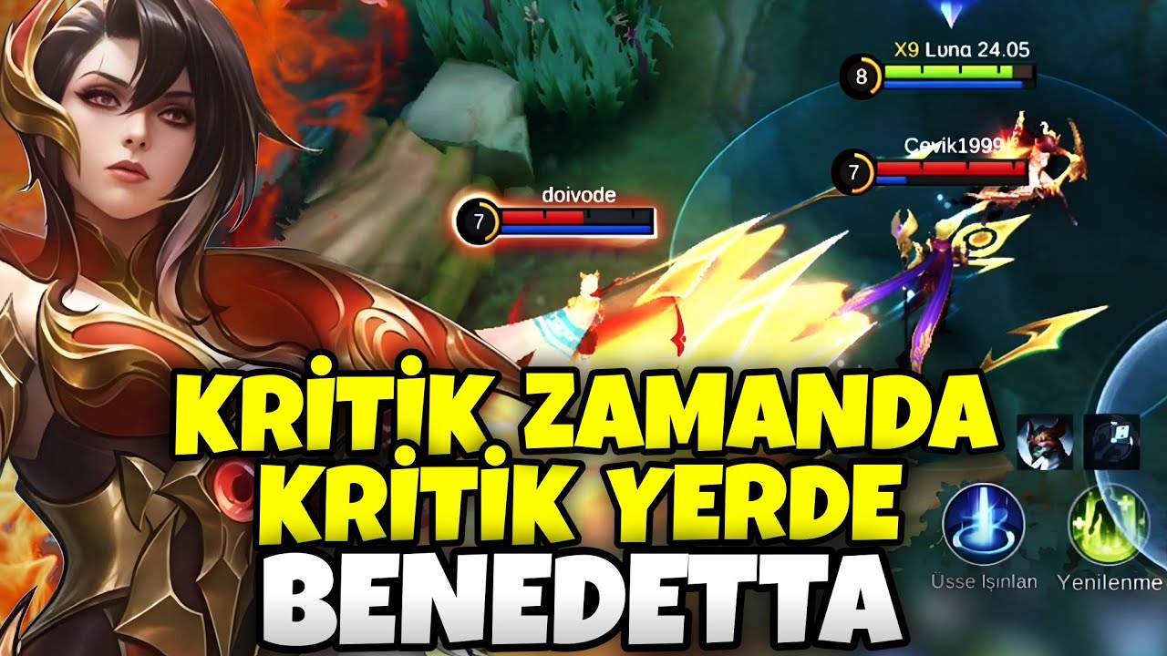 KRİTİK ZAMANDA KRİTİK YERDE ! OYUN DOMİNE EDEN BENEDETTA !! | Mobile Legends