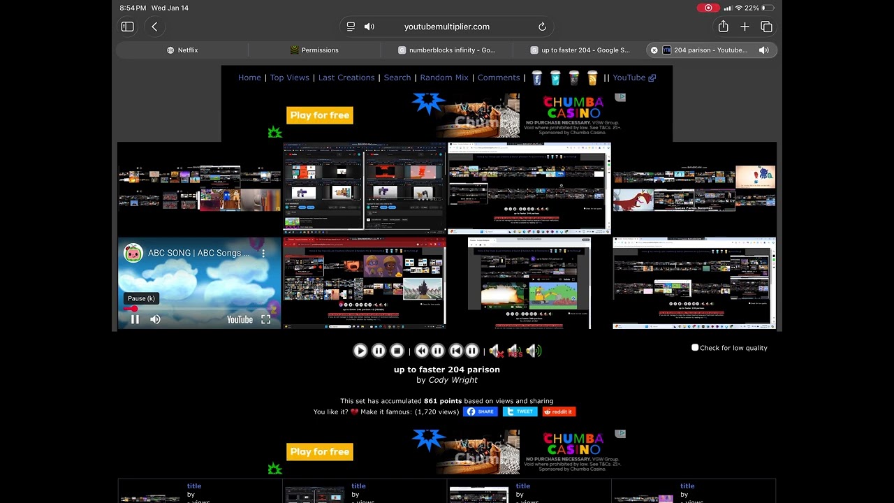 UP TO FASTER 204 PARISON