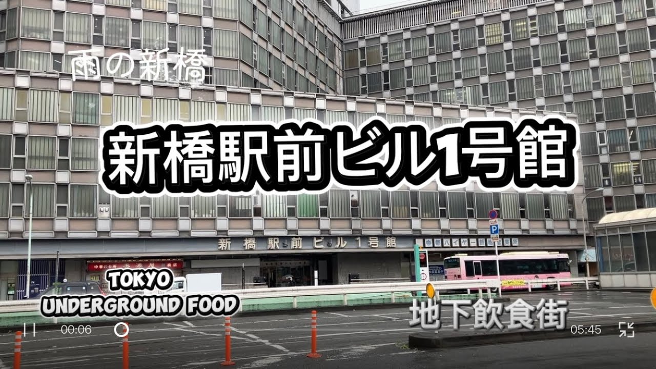 【昭和レトロな新橋駅前ビル地下】｜雨の日の東京さんぽShowa Retro Tokyo | Rainy Walk in Shinbashi Underground