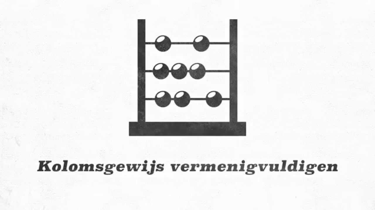 Kolomsgewijs vermenigvuldigen - Rekenrijk groep 7 blok 3