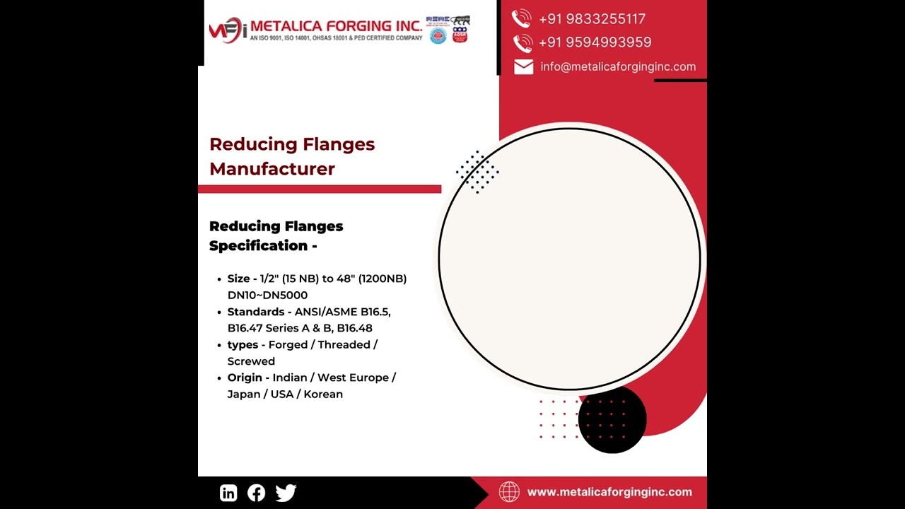 Carbon Steel Flange | Slip-On Flange | Threaded Flange Manufacturer in India - Metalica Forging Inc.