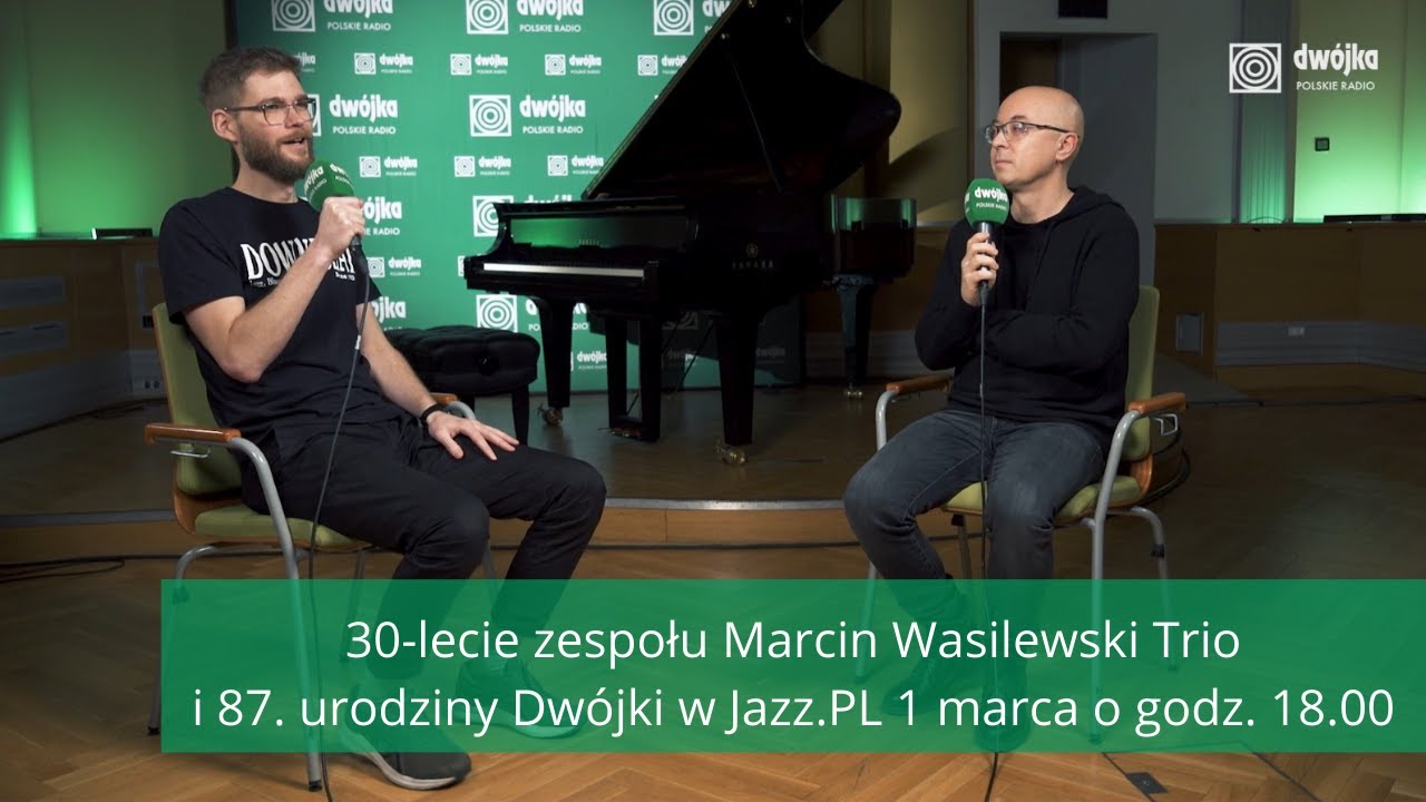 Marcin Wasilewski przed koncertem Marcin Wasilewski Trio w cyklu Jazz.PL