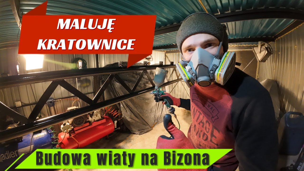 MALUJĘ KRATOWNICE, BUDOWA WIATY NA BIZONA