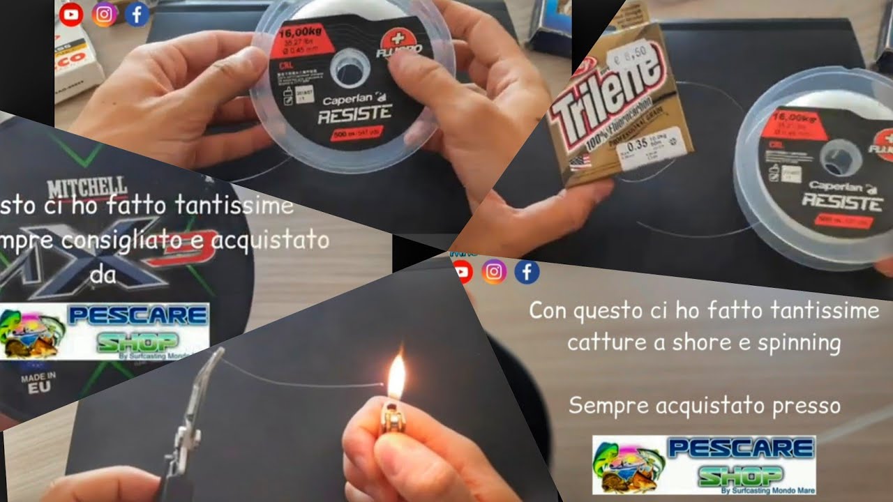 TEST Nylon o Fluorocarbon? Fluorine e Nylon (Berkley Trabucco, Tubertini, Caperlan, Shimano)