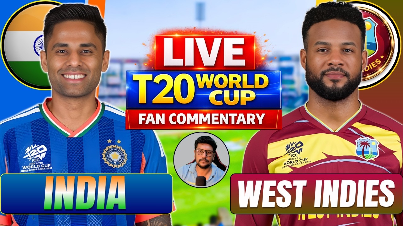 🔴 LIVE LAST 3 Overs Score & Commentary IND VS WI