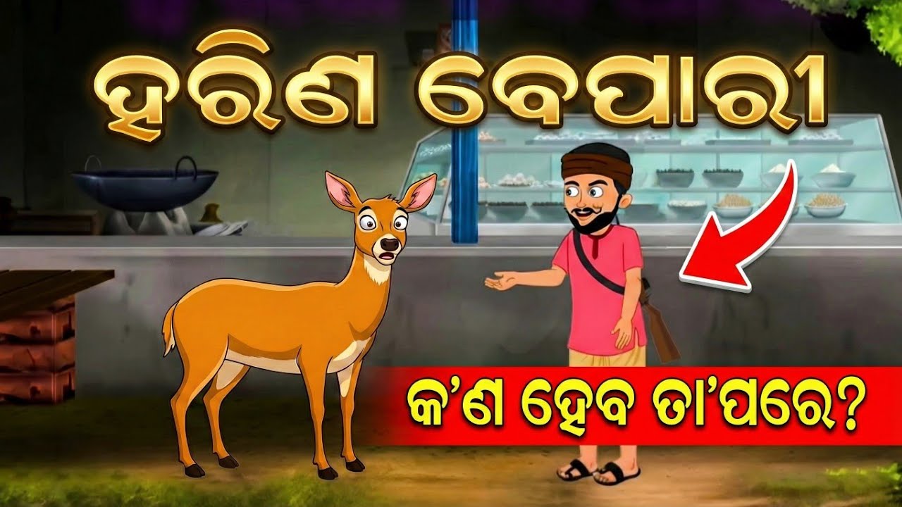 ହରିଣ ଶିକାର|odia cartoon video story|cartoon odia gapa kahani|odia gapa kahani video odia story 