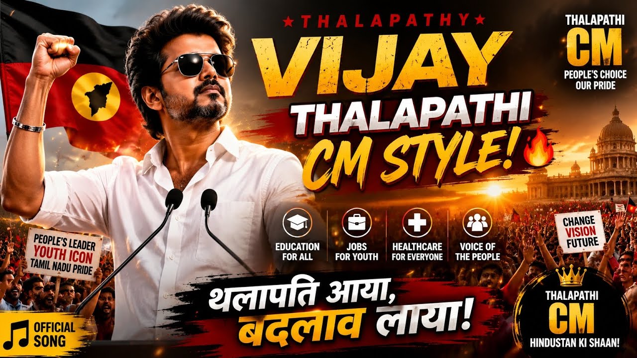 Vijay Thalapathy CM Song 🎧 | Youth Power Anthem 2026 🔥