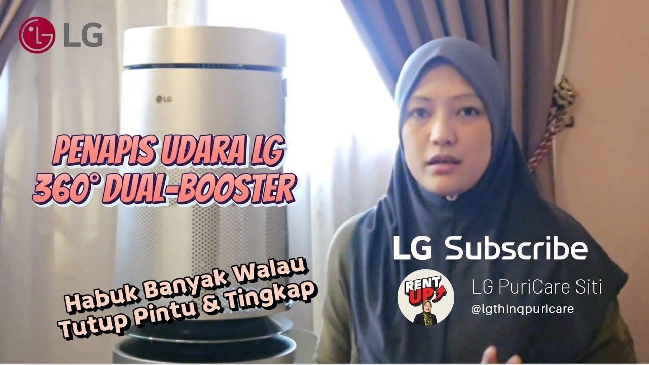 Penapis Udara LG 360° Dual-Booster.Sebulan Habuk Penuh