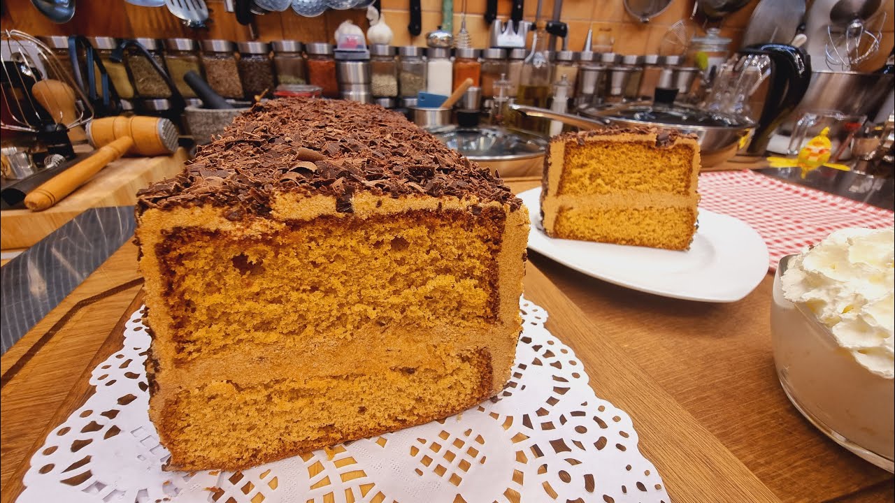 Karamellás szelet ~ Karamellás piskóta  @szokykonyhaja