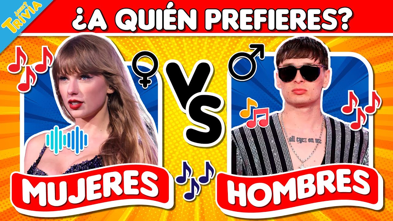 MUJERES VS HOMBRES 👩‍🎤🤔👨‍🎤 SALVA UNICAMENTE UNA CANCION 🔥🎵