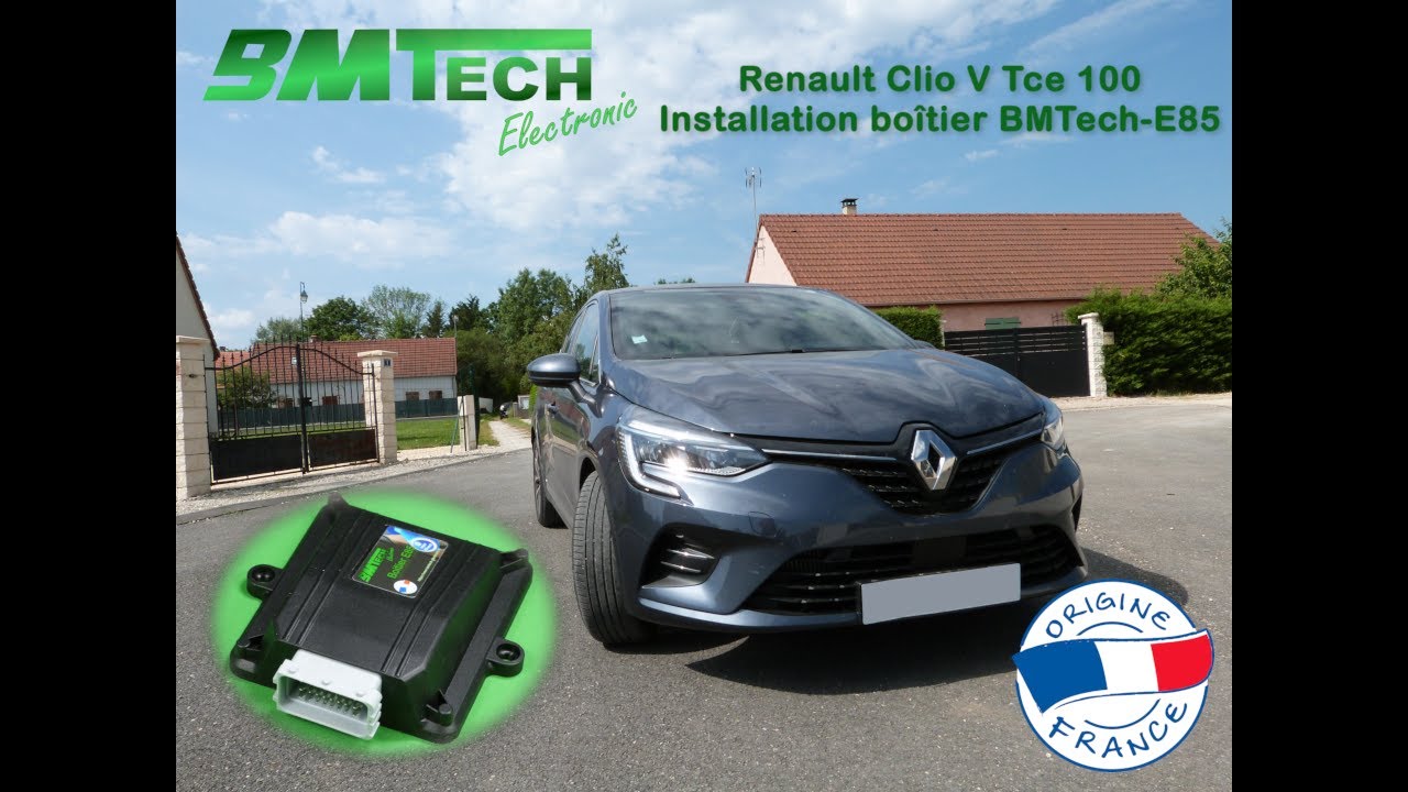 Renault Clio V Tce 100 injection directe convertie E85 avec boîtier BMTech-E85