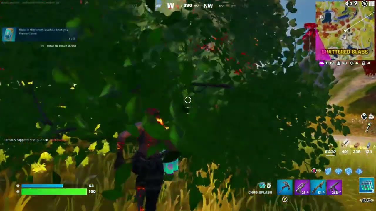 Fortnite Battle Royale: New big bush bomb item!