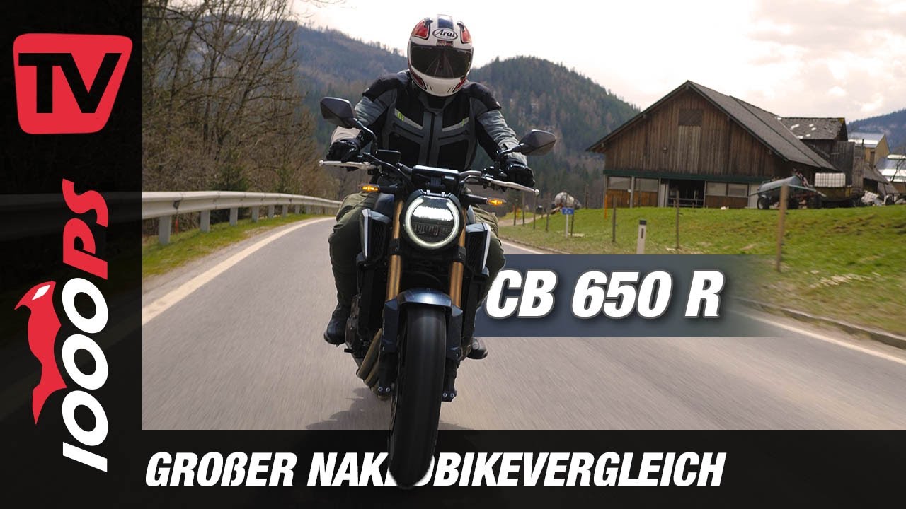 Honda CB650R 2021 im Vergleich der Mittelklasse Nakeds: frisches Update - genug um mitzuhalten?