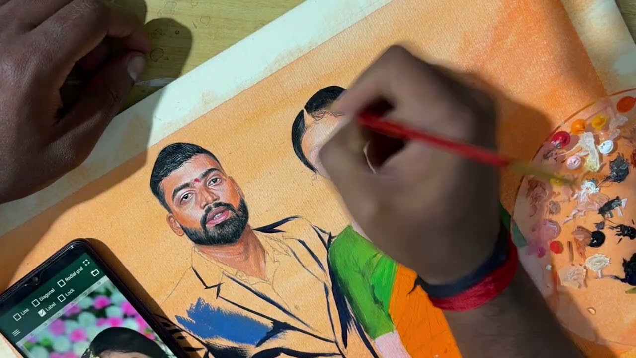 Almost done || daily art vlog day 16 || couple portrait