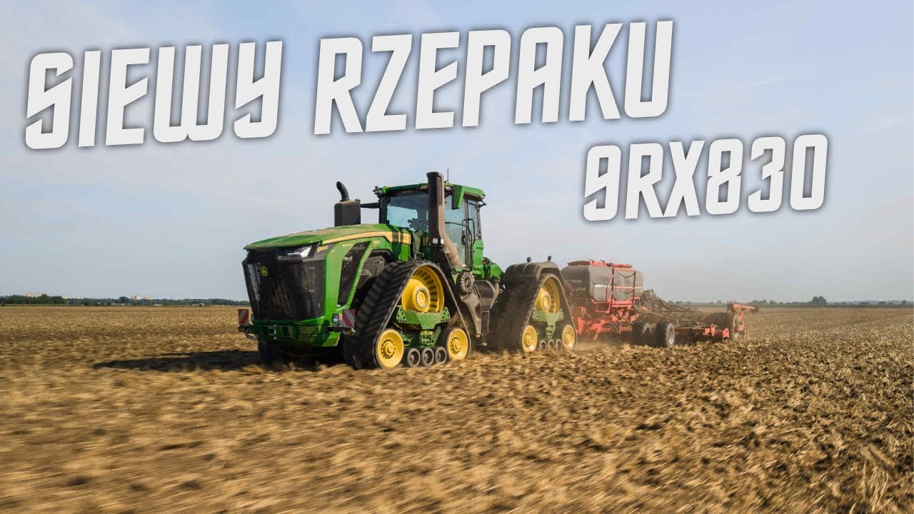 GR Lewandowscy - Siew Rzepaku [John Deere 9RX830 w akcji]