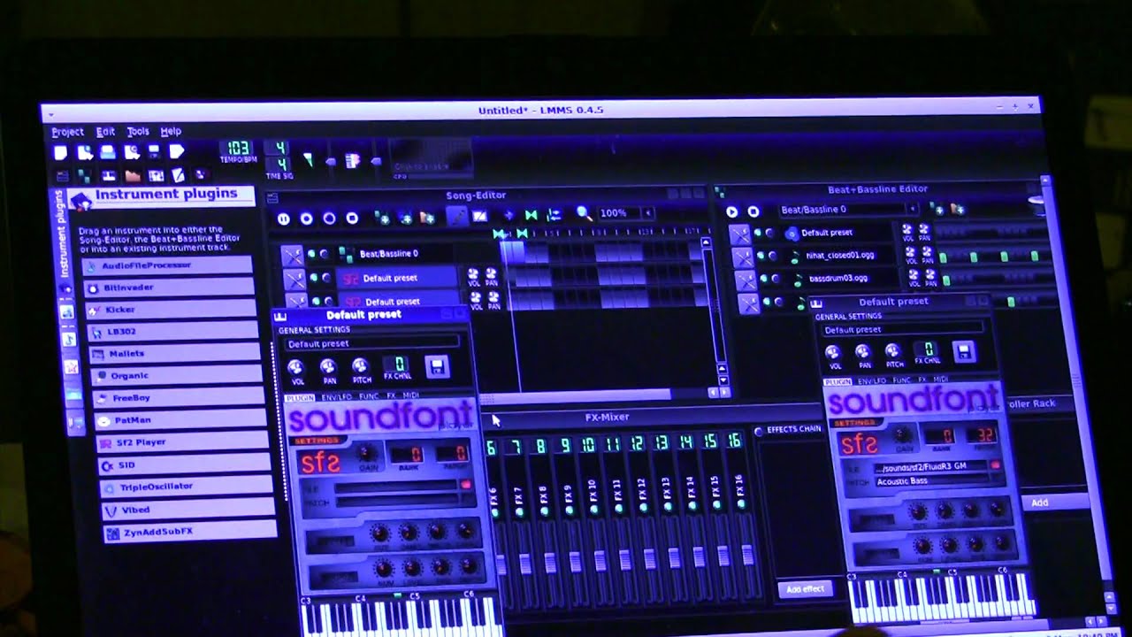 LMMS - quick demo how to record a jam track