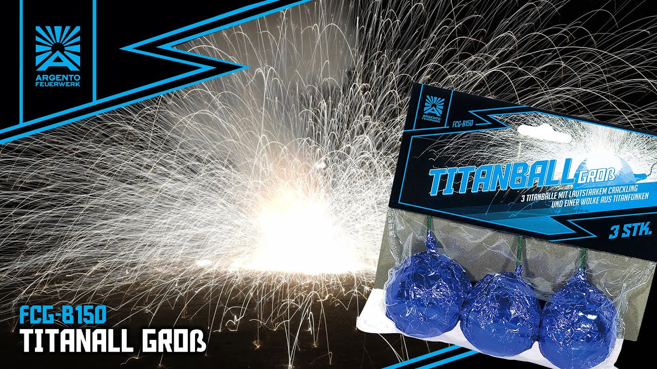 "Titanball Groß" - Titanfunken-Cracklingbälle [Batch 2023]