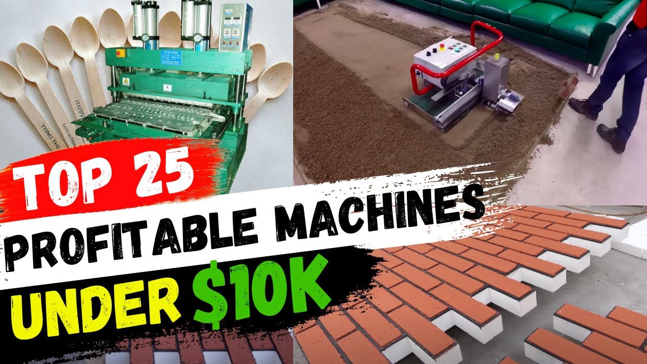 BEST BUSINESS MACHINES for mini production! Top 25 manufacturing business ideas