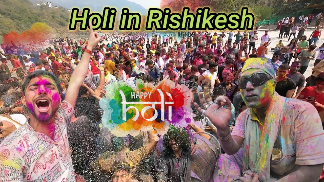 Holi Celebration In RISHIKESH | So Much Fun #rishikesh #holi @vehlamusafir
