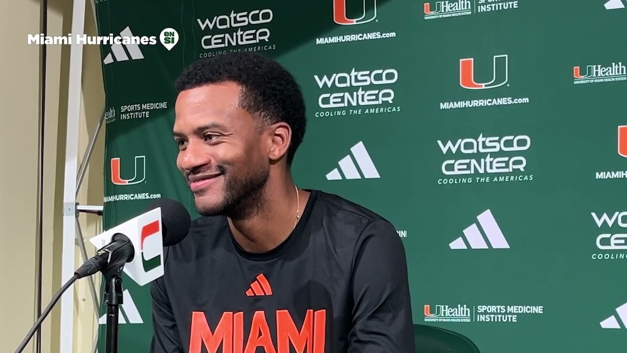 Everything No. 22 Miami Head Coach Jai Lucas ahead of Louisville
