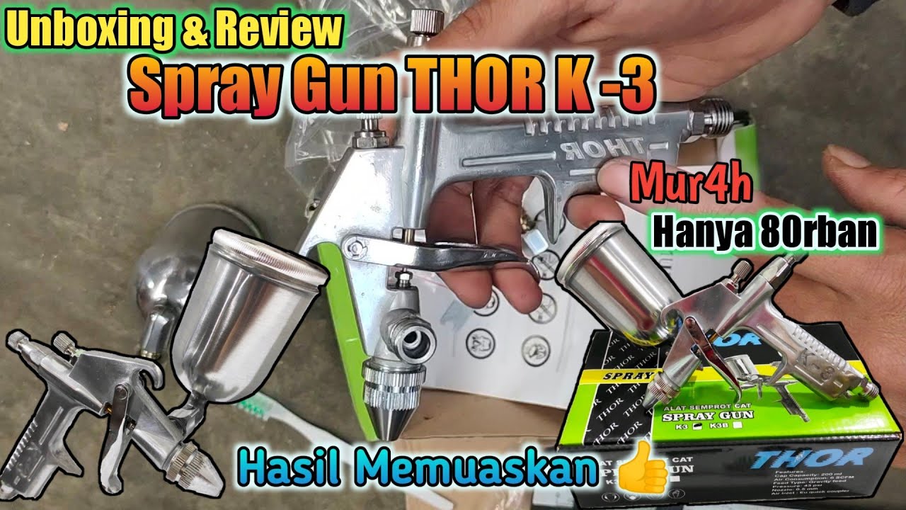 Unboxing Dan Review Spray Gun THOR K - 3