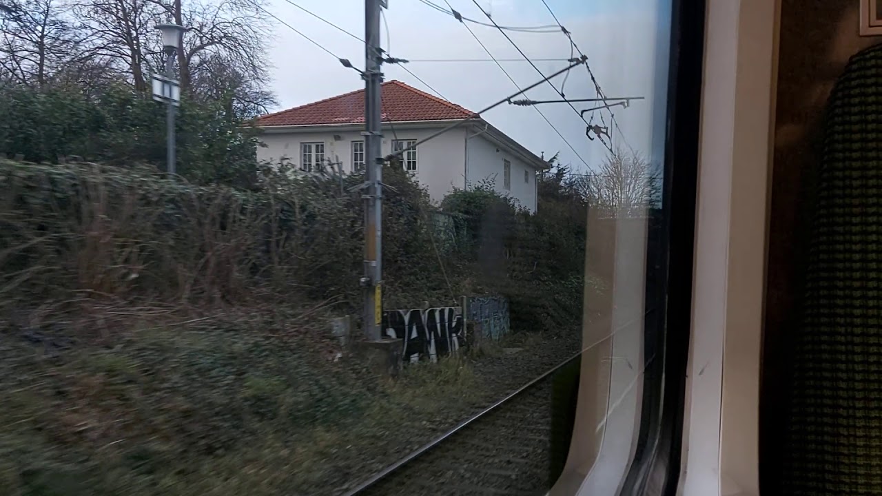 Onboard DART class EMU 8600 between killiney and bray